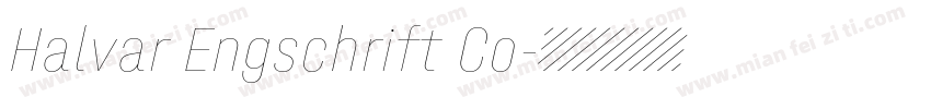 Halvar Engschrift Co字体转换